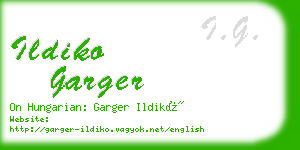 ildiko garger business card